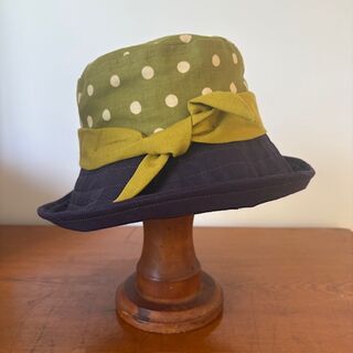 Spotty Tie | Green & Eggplant Small